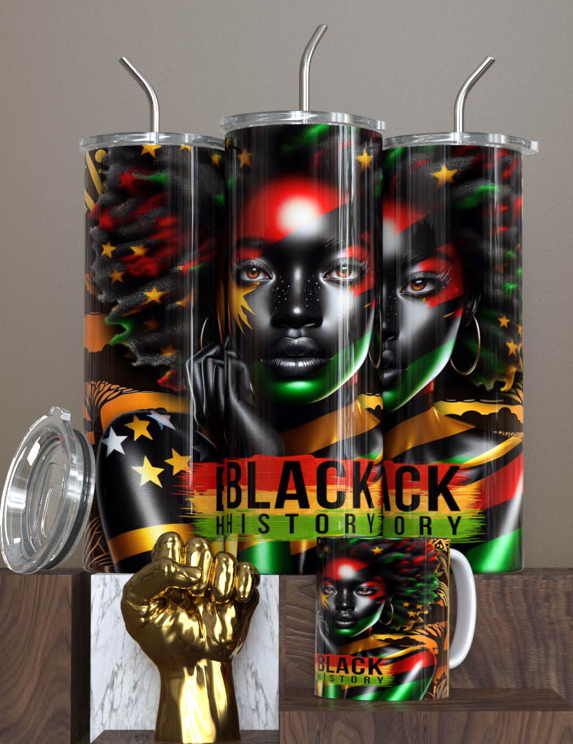 Mug and Tumbler-Black queen